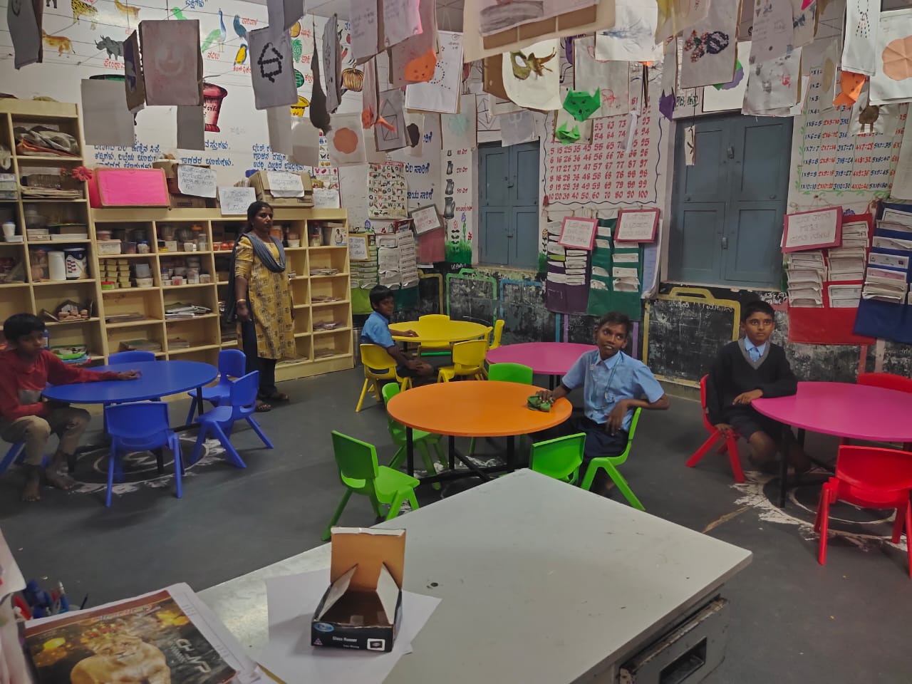 Ambedkar Nagar school nali kali furnitures